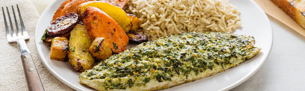 barramundi seabass plate