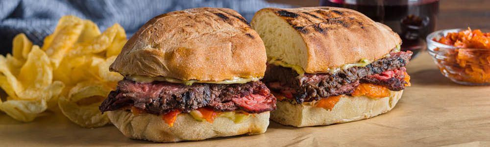 grilled steak sandwich